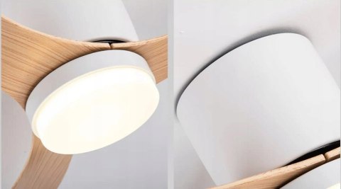 Wentylator Sufitowy Led 132Cm, 3 Barwy, Lato/Zima, 6 Trybów, Mocny + Pilot