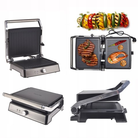 Grill Elektryczny 2000W Kamille - Składany Opiekacz Do Tostów I Panini