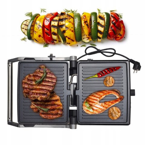 Grill Elektryczny 2000W Kamille - Składany Opiekacz Do Tostów I Panini