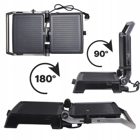 Grill Elektryczny 2000W Kamille - Składany Opiekacz Do Tostów I Panini
