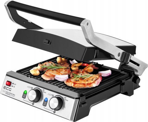 Grill Elektryczny 3W1 2000W - Gofry, Panini, Bbq, 4 Pozycje, Regulacja