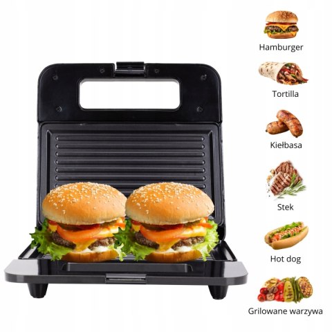 Grill Kontaktowy 800W - Opiekacz Do Kanapek, Nieprzywierający Składany