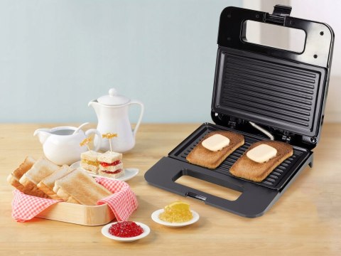 Grill Kontaktowy 800W - Opiekacz Do Kanapek, Nieprzywierający Składany