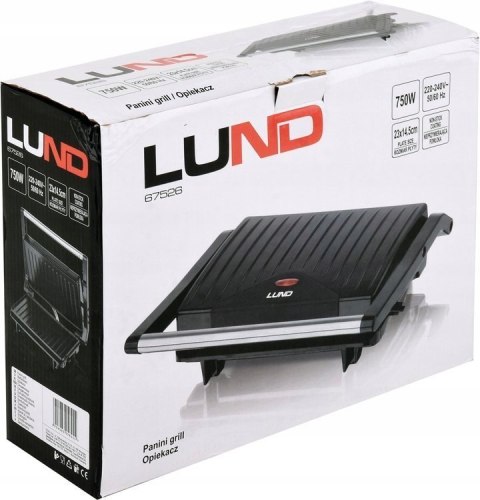 Grill Opiekacz Toster 750W Do Kanapek I Panini Z Non-Stick Powłoką