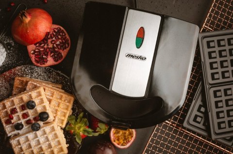 Opekacz 3W1 1000W - Kanapkowy, Grill, Gofrownica, Panini, Sandwich Łatwy