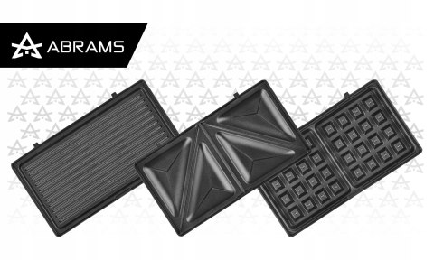 Opiekacz 3W1 1000W - Gofrownica, Grill I Opiekacz Do Kanapek 230X135mm