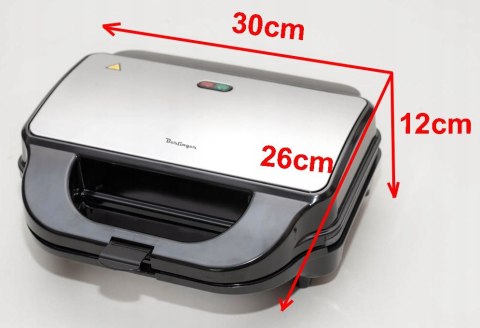 Opiekacz 3W1: Toster, Grill, Gofrownica Z Marmurkowymi Płytami - Max-2100-W