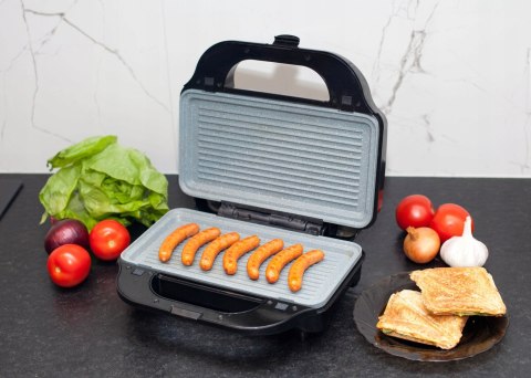 Opiekacz 3W1: Toster, Grill, Gofrownica Z Marmurkowymi Płytami - Max-2100-W