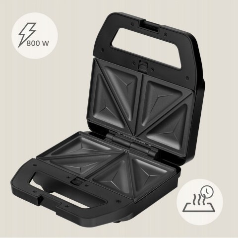 Opiekacz 6W1 800W - Panini, Tosty, Gofry, Grill, Ciasteczka I Orzeszki