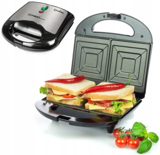 Opiekacz Do Kanapek First Austria 700W, Non-Stick, Grill, 5 Minut Tosty