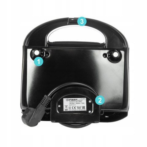 Opiekacz Do Kanapek First Austria 700W, Non-Stick, Grill, 5 Minut Tosty