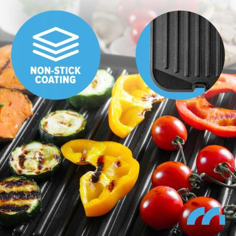 Opiekacz Grill 2500W 5 Programów, Led, Nieprzywierający, Ruchome Zawiasy