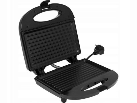 Opiekacz Lund 750W Z Grillową Płytą 21,5X12,5Cm, Nieprzywierający Czarny
