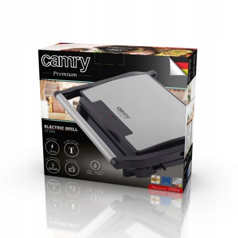 Opiekacz Panini Grill Elektryczny Xxl 2100W Non-Stick Z Led Termostatem