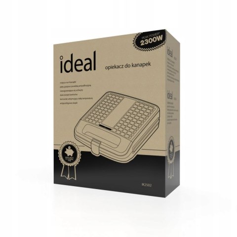Opiekacz Toster Ideal Ik2502 Xxl 4 Duże Kanapki 2300W Antypłonowa Powłoka