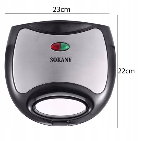 Toster Opiekacz 750W Do Kanapek - Kompaktowy, Bezpieczny, Z Non-Stick I Led