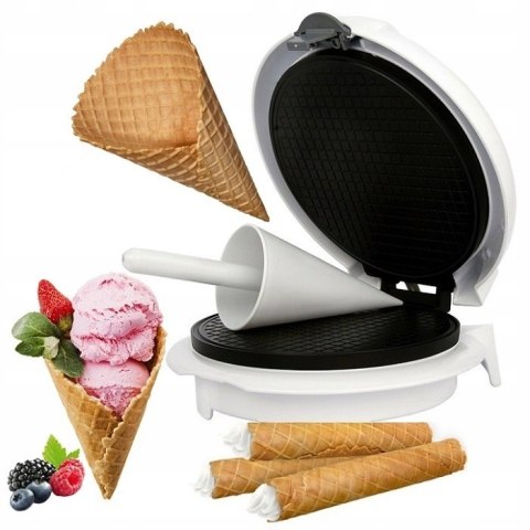 Wafelnica Adler 3038 1500W 18Cm Nieprzywierająca - Stożki, Rurki, MisÉCzki