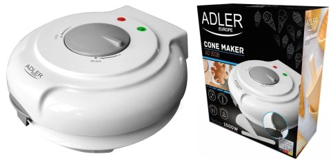 Wafelnica Adler 3038 1500W 18Cm Nieprzywierająca - Stożki, Rurki, MisÉCzki