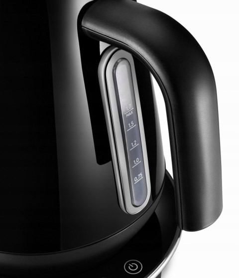 Czajnik Delonghi 2000W 1,7L, Regulacja Temperatury & Obrotowa Podstawa