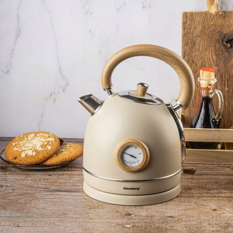 Czajnik Elektryczny Klausberg Kb-7906 Retro 1,8L Beżowy 2200W Termometr