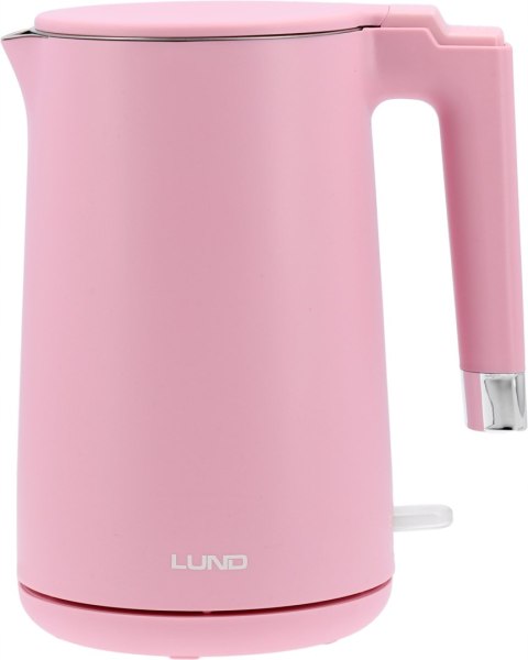 Czajnik Elektryczny Lund 2200W 1,5L Różowy Podwójne Ścianki Cool Touch