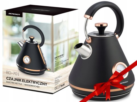 Czajnik Elektryczny Retro 1,7L Bezprzewodowy, Obrotowa Podstawa, Filtr