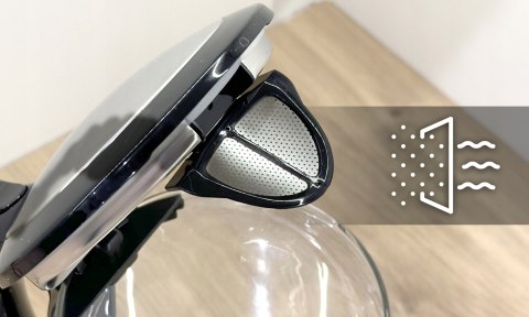 Czajnik Elektryczny Szklany 1,7L 1800W Led Ze Stali Nierdzewnej Autooff