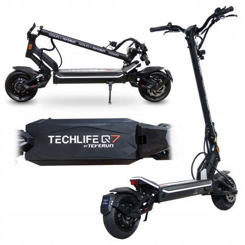 Hulajnoga Techlife Q7 2.0 Rsx 2X1000w, 30Ah Samsung, Zasięg Do 100 Km.