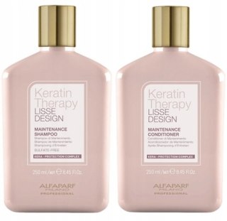 Alfaparf Lisse Design Szampon+Odżywka 250Ml Po Keratynowym Prostowaniu