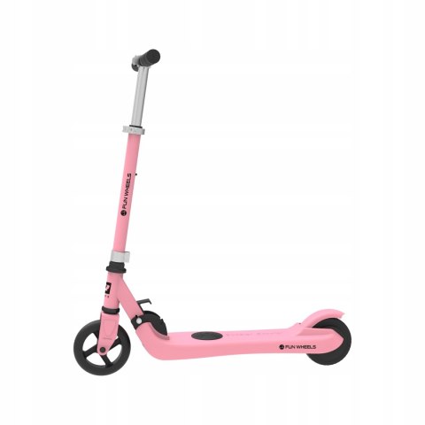 Hulajnoga Elektryczna Fun Wheels 12 Km/H 50Kg, Składana, Regulowana, Różowa
