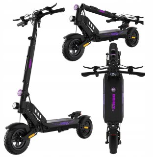 Hulajnoga Elektryczna Kamikaze K1 1400W Led Rgb 60Km, Zimowe Opony Nfc