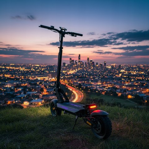Hulajnoga Elektryczna Kamikaze K1 1400W Led Rgb 60Km, Zimowe Opony Nfc