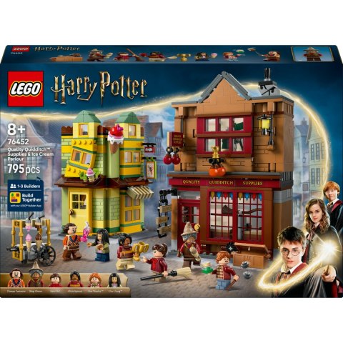 Lego Harry Potter 76452: Sklep Quidditcha I Lodziarnia - 6 Minifigurek