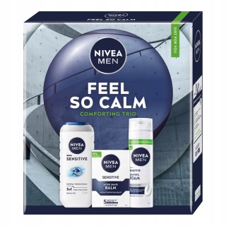 Nivea Men Feel So Calm - Zestaw Do Komfortowego Golenia Dla Skóry Wrażliwej