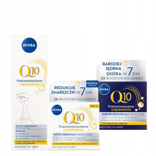 Nivea Q10 Przeciwzmarszczkowy Krem Dziennie/Nocny 50Ml+Pod Oczy 15Ml Spf15