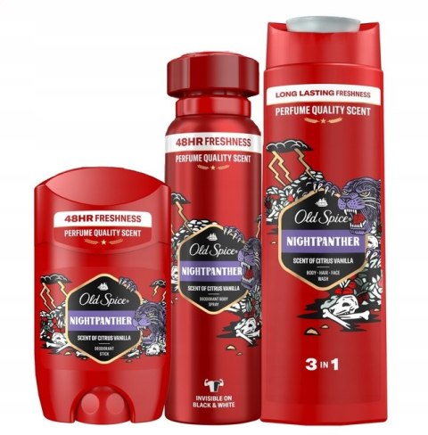 Old Spice Zestaw Podarunkowy Night Panther 3W1 Dezodorant+Żel+Gry Planszowe