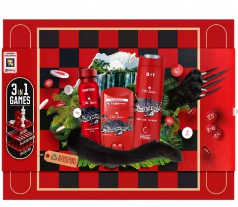 Old Spice Zestaw Podarunkowy Night Panther 3W1 Dezodorant+Żel+Gry Planszowe
