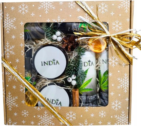 Zestaw Prezentowy Naturalne Kosmetyki Spa Dla Niej Olej Konopny 8 Produktów