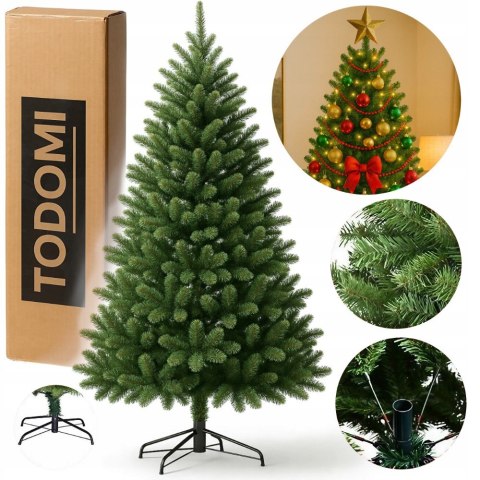 Choinka Sztuczna 210 Cm Naturalna 130 Cm + Metalowy Stojak, Realistyczny