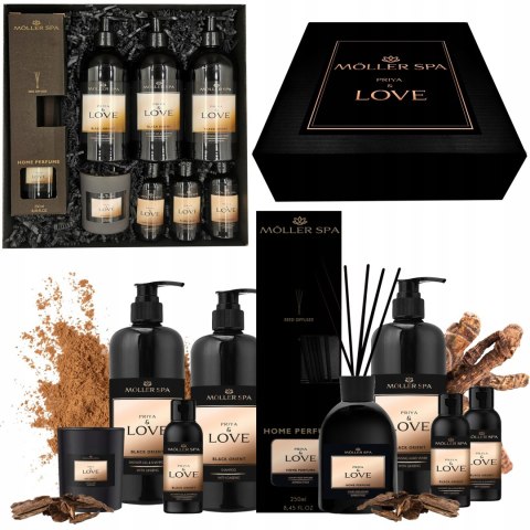 Ekskluzywny Zestaw Prezentowy Priya & Love - Szampon, Żel, Mydło Świeca Oud