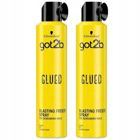 Got2b Glued Spray Utrwalający 2X300ml - Kosmiczna Moc, Dyfuzor, Pantenol