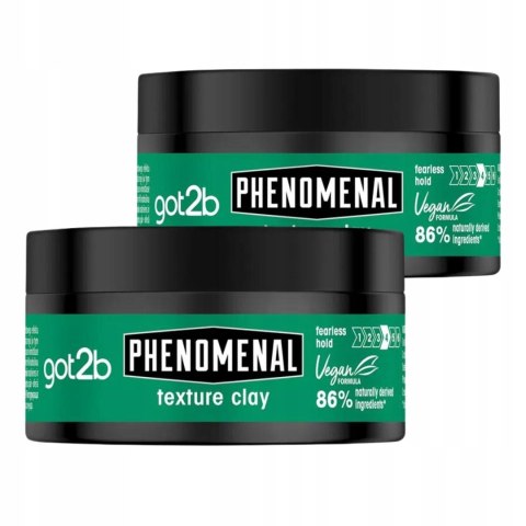 Got2b Texture Clay Pasta 2X100ml - Matowe Układanie Włosów Dla Mężczyzn