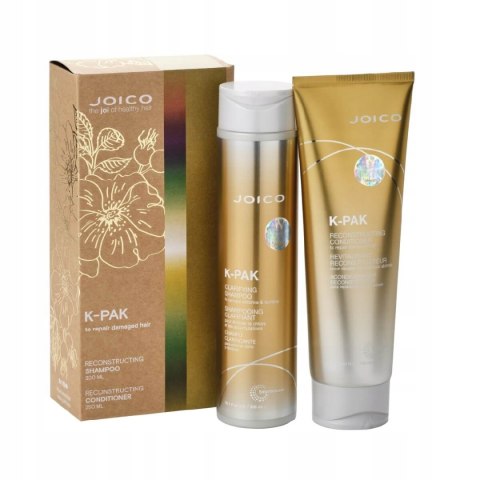 Joico K-Pak Szampon 300Ml + Odżywka 250Ml Hologram - Odbudowa+Nawilż Włosów