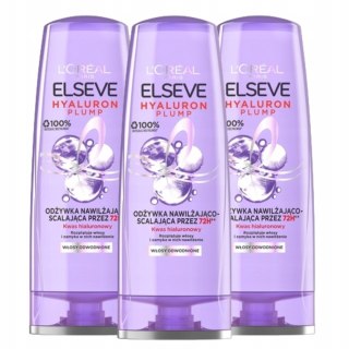 L'OrÉAl Elseve Hyaluron Plump Odżywka Nawilżająco-Scalająca 3X200ml 72H