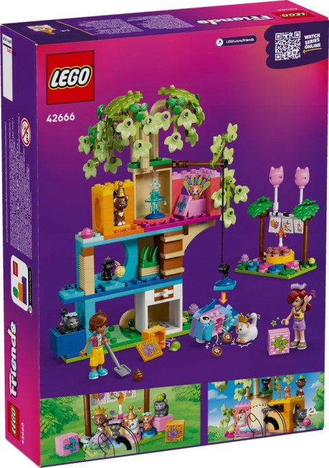 Lego Friends 42666: Kocie Urodziny I Domek Na Drzewie, 321-Klockowy Zestaw