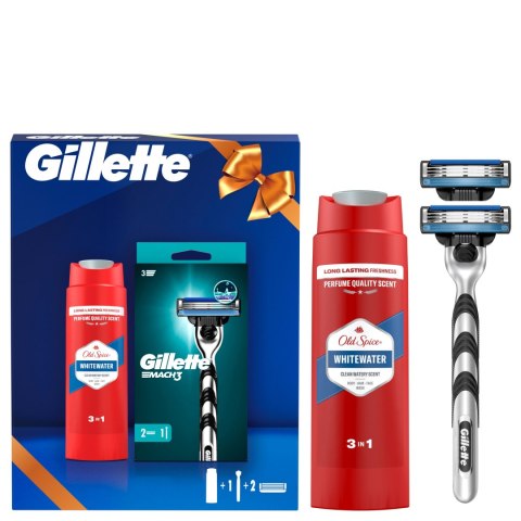 Maszynka Gillette Mach3 Zestaw Upominkowy: 2 Ostrza I Żel 3W1 Old Spice