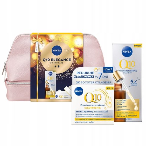 Nivea Q10 Elegance Zestaw Prezentowy Przeciwzmarszczkowy Krem I Serum