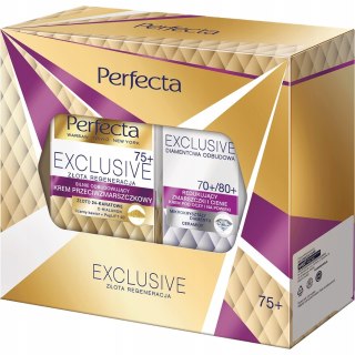 Perfecta Exclusive: 2X Krem Dzień 75+ & Krem Oczy Diamantowy Regeneracja