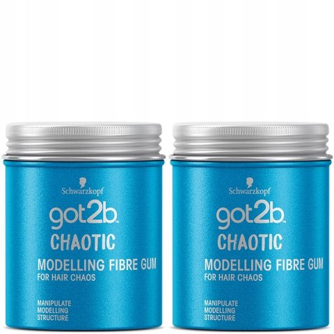 Schwarzkopf Got2b Włóknista Guma Do Stylizacji Chaotic 2X100ml - Mocne