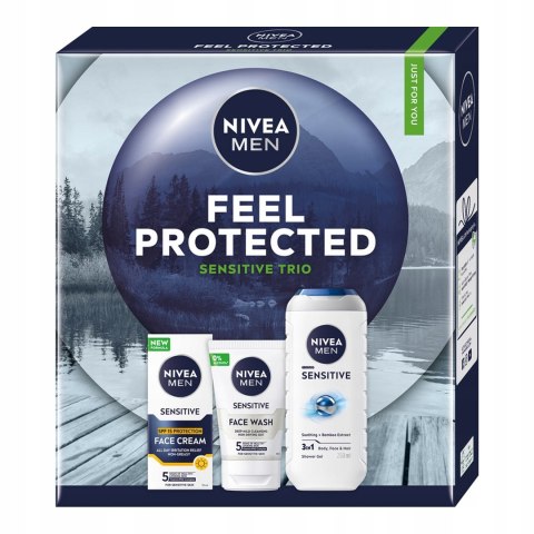 Zestaw Prezentowy Nivea Men Feel Protected Do Twarzy I Ciała Bezalkoholowy